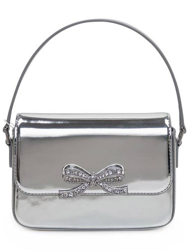 Self-Portrait Silver Leather Hand Bag - SELF PORTRAIT - BALAAN 1