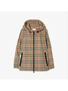 Check Hooded Jacket Archive Beige - BURBERRY - BALAAN 2