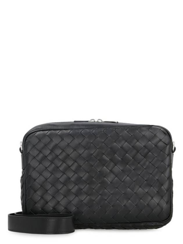 Intrecciato Camera Medium Cross Bag Black - BOTTEGA VENETA - BALAAN 2