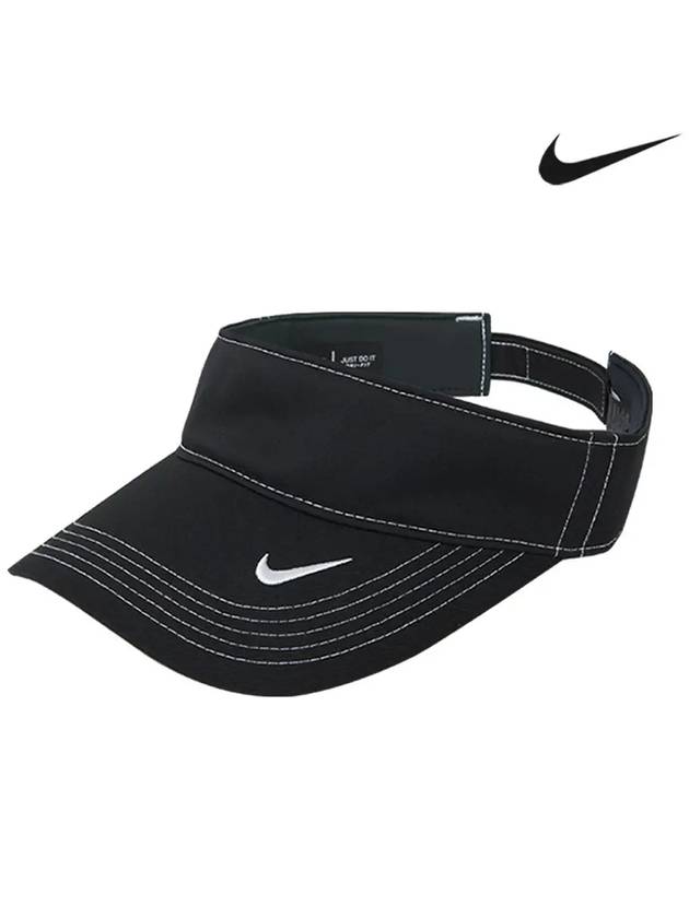 Dri fit Swoosh Visor Black Cap 429466 - NIKE - BALAAN 2