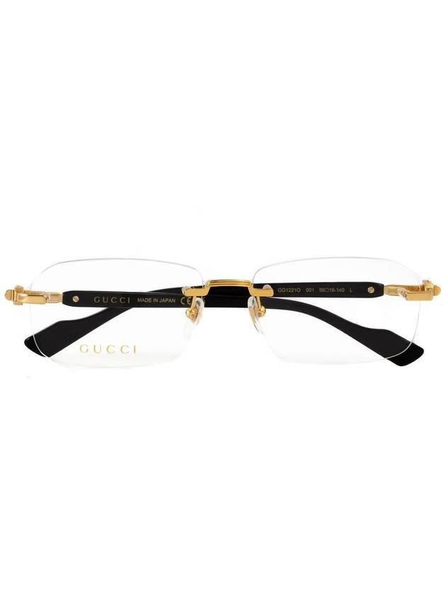 Eyewear Rimless Metal Eyeglasses Black - GUCCI - BALAAN 5