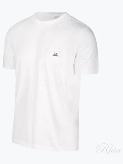 30/1 Jersey Logo Short Sleeve T-Shirt White - CP COMPANY - BALAAN 2