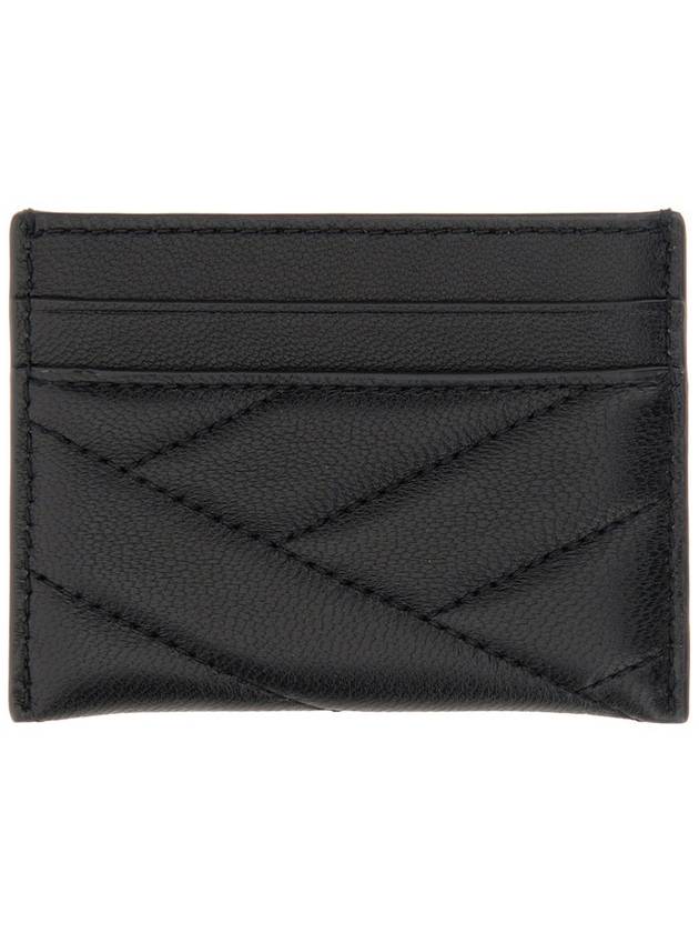 Kira Chevron Logo Card Wallet Black - TORY BURCH - BALAAN 4