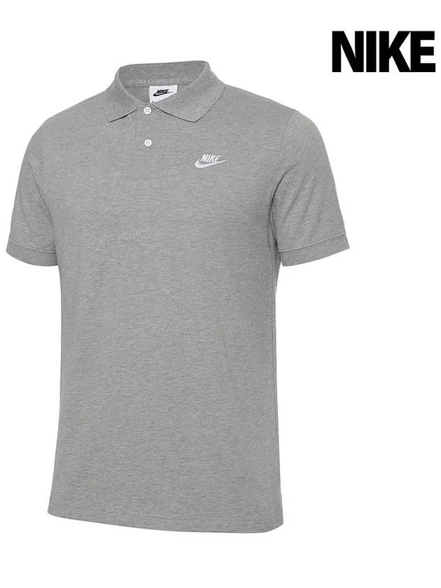 Sportswear City Edition Matchup Short Sleeve Polo Shirt Grey - NIKE - BALAAN 2