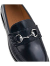 Horsebit Detail Leather Loafers Black - GUCCI - BALAAN 9