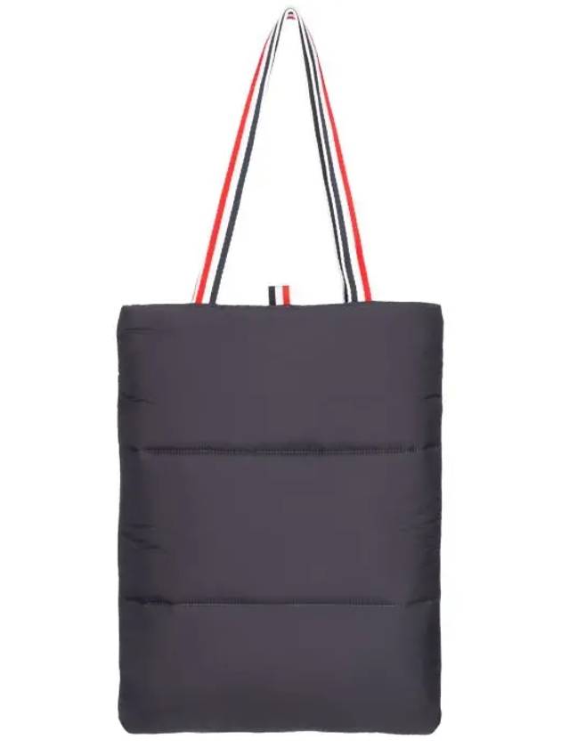 RWB Stripe Quilted Tote Bag Navy - THOM BROWNE - BALAAN.