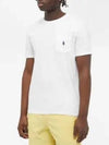 Pony Embroidered Logo Pocket Short Sleeve T-Shirt White - POLO RALPH LAUREN - BALAAN 4