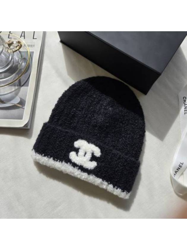 CC Logo Cashmere Silk Cloche Beanie Camel - CHANEL - BALAAN 2