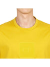 Metropolis Series Mercerized Jersey Logo Badge Short Sleeve T-Shirt Yellow - CP COMPANY - BALAAN 6