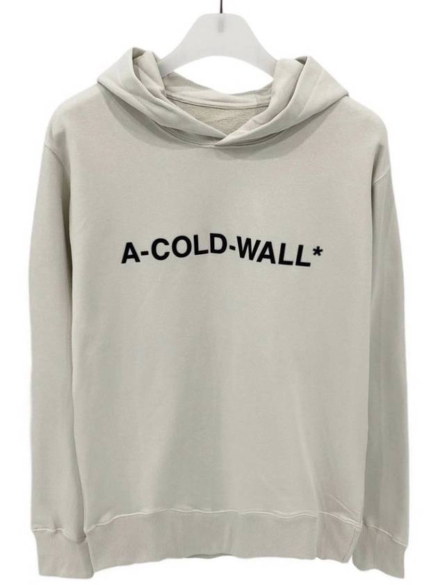 Logo Unisex Cream Hooded Sweatshirt ACWMW057 - A-COLD-WALL - BALAAN 1