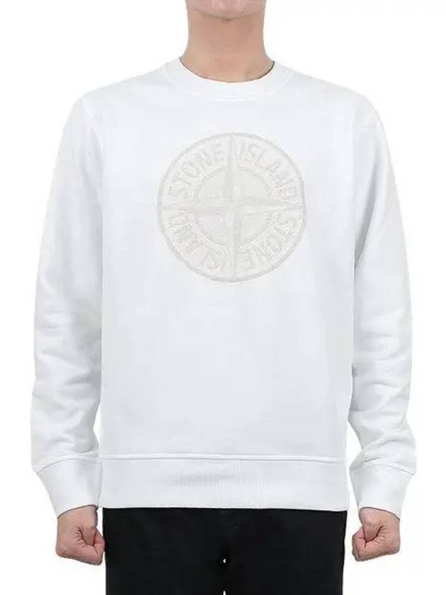 Compass embroidered logo sweatshirt 791566559 V0001 1108439 - STONE ISLAND - BALAAN 1