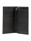 Continental Grain de Poudre Embossed Leather Wallet Black - SAINT LAURENT - BALAAN.