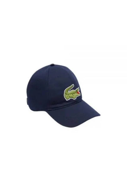 Embroidered Logo Organic Cotton Ball Cap Navy - LACOSTE - BALAAN 2