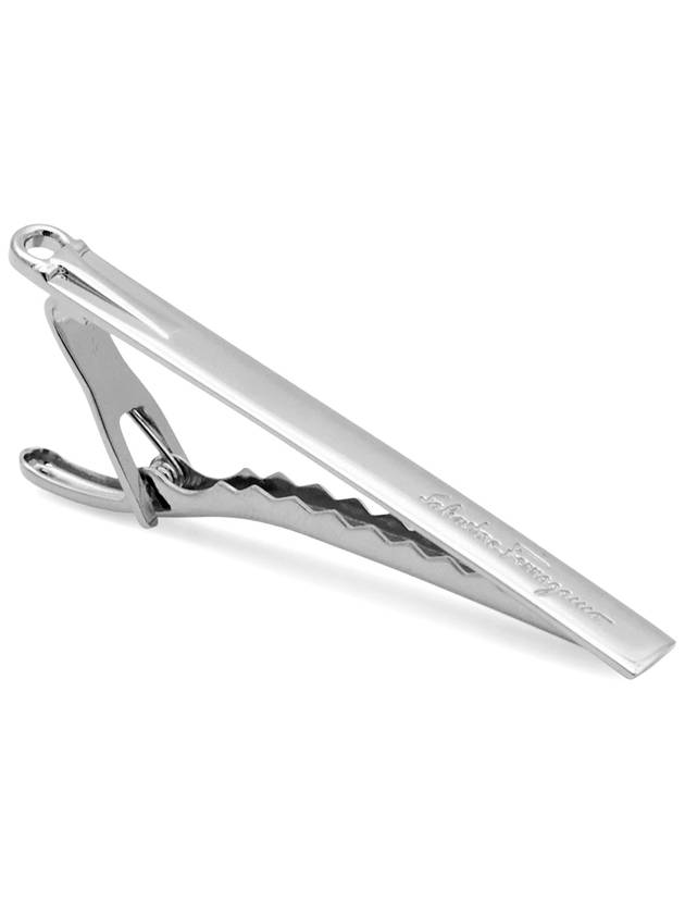 Logo Brass Tie Pin Silver - SALVATORE FERRAGAMO - BALAAN 3