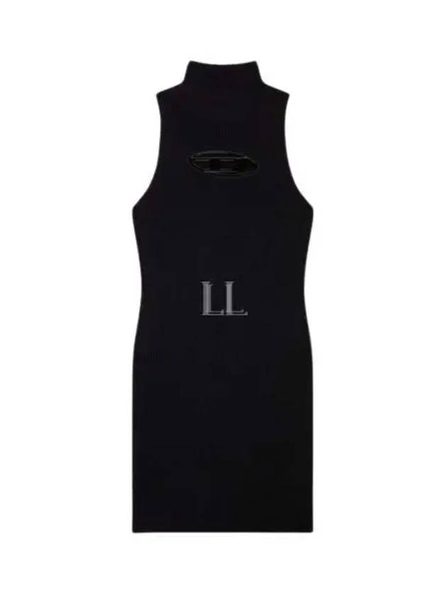 M-Onerva Logo Sleeveless Mini Dress Black - DIESEL - BALAAN 2