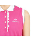 Golf Wear Sleeveless T-Shirt HHW 2A AP53 PINK - HORN GARMENT - BALAAN 8