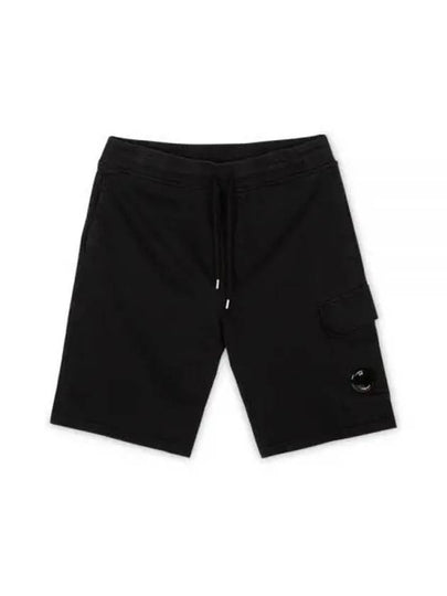 Light Fleece Utility Shorts Black - CP COMPANY - BALAAN 2