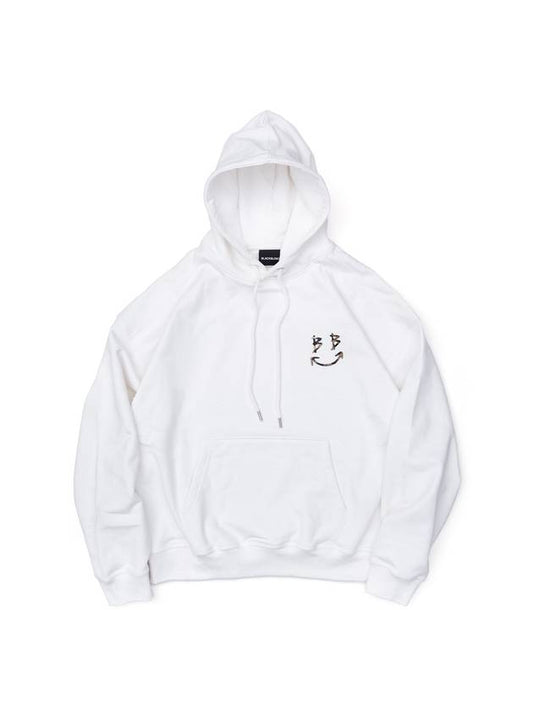 BBD Leopard Classic Smile Logo Hoodie White - BLACKBLOND - BALAAN 2