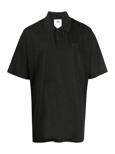 Classic Logo Short Sleeve Polo Shirt Black - Y-3 - BALAAN 1