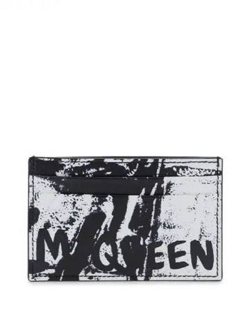 Alexander McQUEEN logo graffiti card wallet 271182 - ALEXANDER MCQUEEN - BALAAN 1