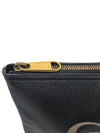 Women s 500984 WEB logo band black leather large clutch bag - GUCCI - BALAAN 6