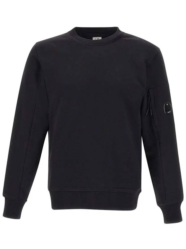 Diagonal Raised Fleece Sweatshirt Black - CP COMPANY - BALAAN 2