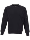 Diagonal Raised Fleece Sweatshirt Black - CP COMPANY - BALAAN 3