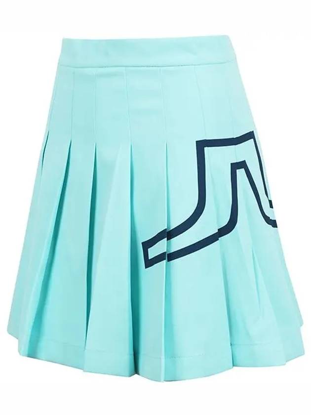 Naomi Pleated Skirt Aruba Blue - J.LINDEBERG - BALAAN 3