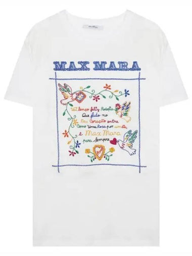 Resort embroidered short sleeve t shirt - MAX MARA - BALAAN 1