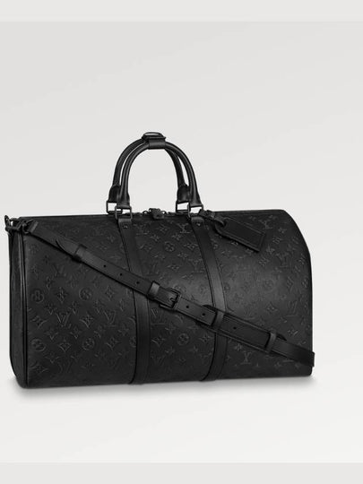 Keepall Bandouliere 50 Duffel Bag Black - LOUIS VUITTON - BALAAN 2