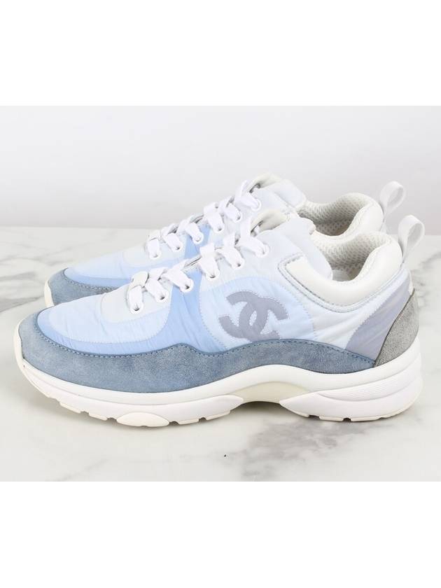 CC logo cruise sneakers blue 36 230 - CHANEL - BALAAN 6