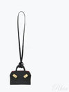 Gancini Hug Mini Charm Keyring Black - SALVATORE FERRAGAMO - BALAAN 2