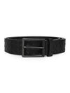 Intrecciato Leather Belt Black - BOTTEGA VENETA - BALAAN 2