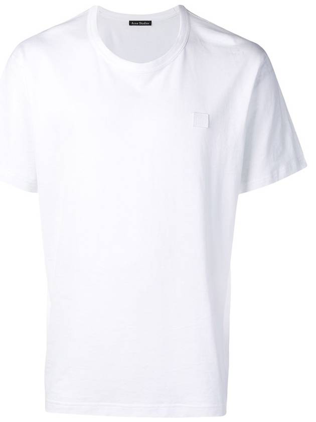 Studios Men's Nash Face Crewneck Short Sleeve T-Shirt White - ACNE STUDIOS - BALAAN 2