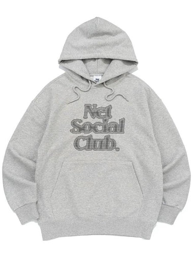 BLUR LOGO HOOD MELANGE - NET SOCIAL CLUB - BALAAN 1