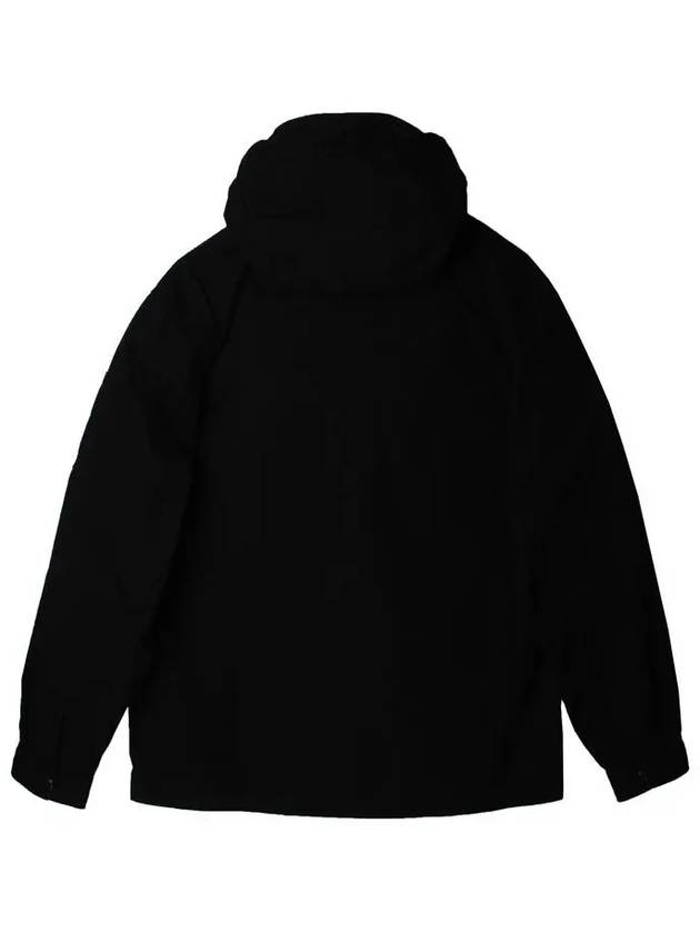 Men's Lens Wappen Hooded Anorak Black - CP COMPANY - BALAAN 4