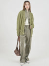 Ribbed Knit String Pants Khaki - CHANCE'S NOI - BALAAN 3