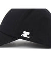 Courr ges 123ACT002CO0024 BLACK Unisex Cap Hat - COURREGES - BALAAN 6