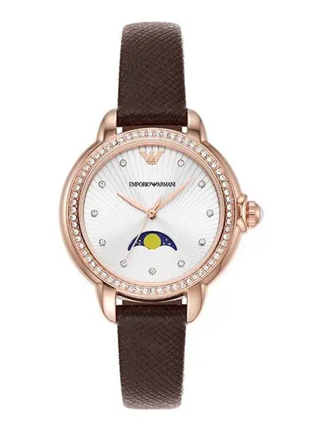 Armani AR11568 Moon Phase Women’s Leather Watch - EMPORIO ARMANI - BALAAN 3