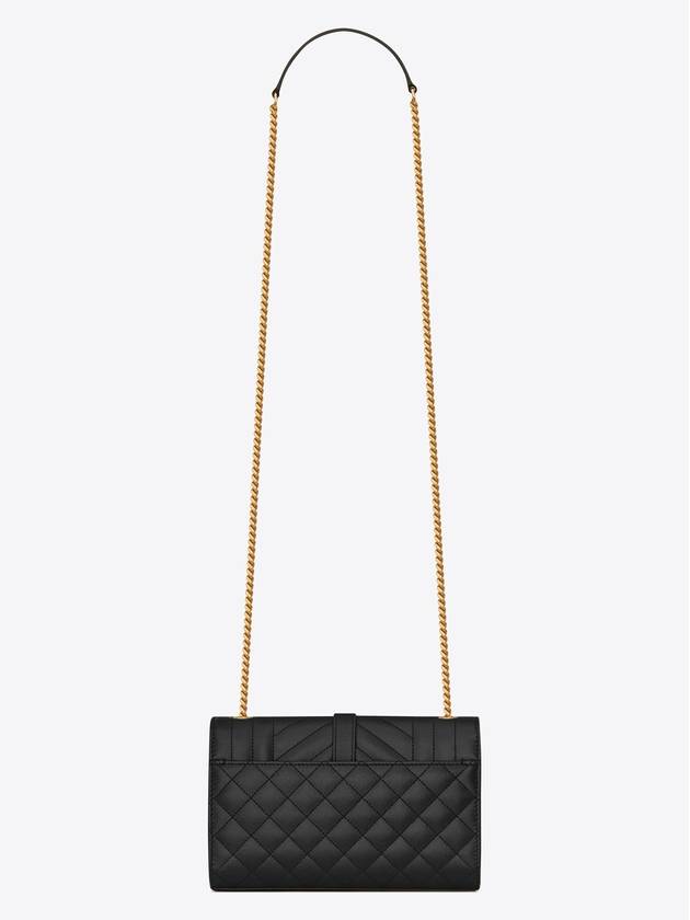 Matelasse Envelope Small Shoulder Bag Black - SAINT LAURENT - BALAAN 5