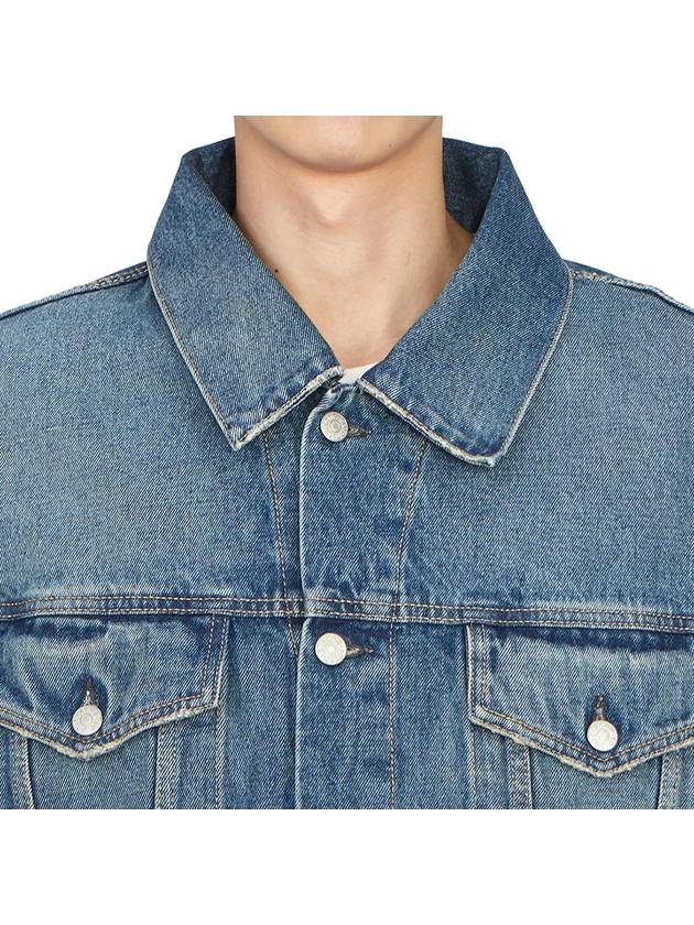 Oversized Denim Jacket Mid Blue - ACNE STUDIOS - BALAAN 7