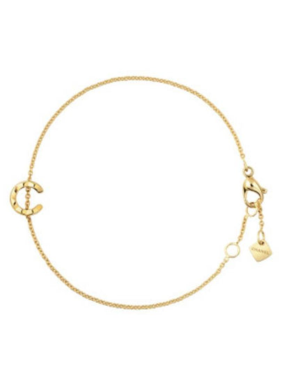 Coco Quilted Motif Chain Bracelet Yellow Gold - CHANEL - BALAAN 2