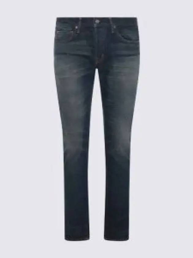 Cotton Straight Jeans Blue - TOM FORD - BALAAN 2