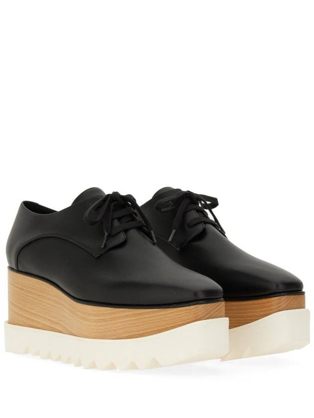 Wooden Platform Oxford Black - STELLA MCCARTNEY - BALAAN 4