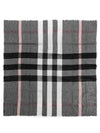 Mega Check Scarf Grey - BURBERRY - BALAAN 4