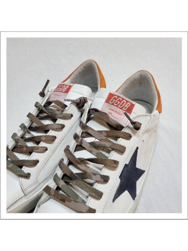 Superstar Vintage Low Top Sneakers Orange White - GOLDEN GOOSE - BALAAN 3