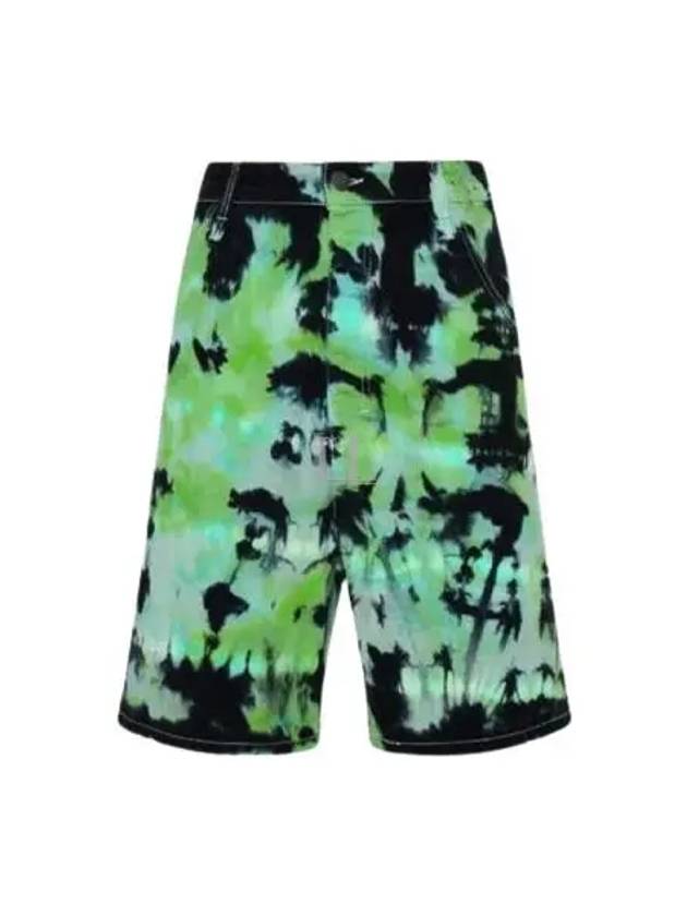 Men's Tie Dye Shorts Green - AMI - BALAAN 2