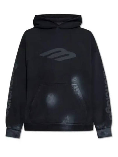 Logo Print Hoodie Black - BALENCIAGA - BALAAN 2