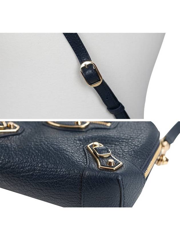 Metal Reporter Mini Cross Bag Navy - BALENCIAGA - BALAAN 7