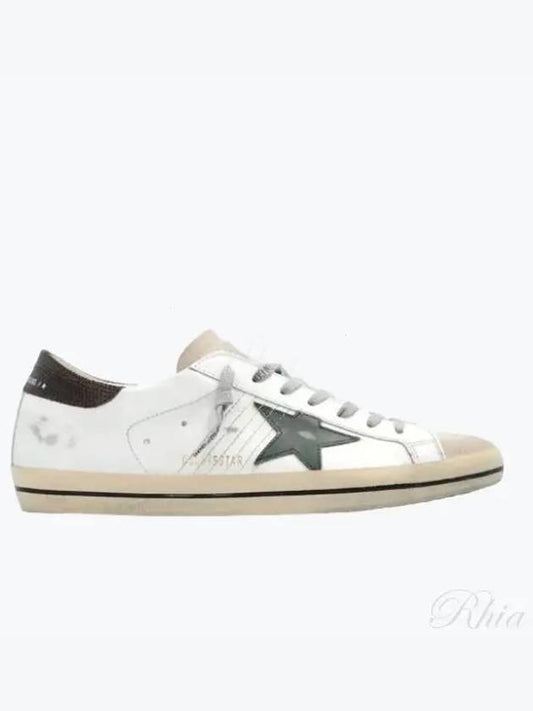 Superstar Brown Tab Low Top Sneakers White - GOLDEN GOOSE - BALAAN 2